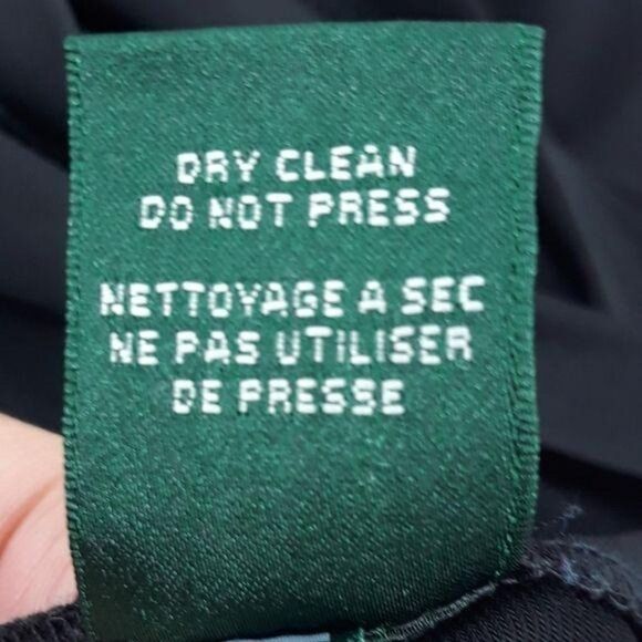 Vtg Cocktail Beaded Shawl Sleeveless Tea Length Bodycon Ralph Lauren Black Sz 6 - Picture 10 of 11